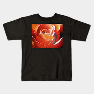 Orange Rose Kids T-Shirt